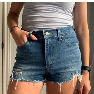 Levi’s distressed jean shorts